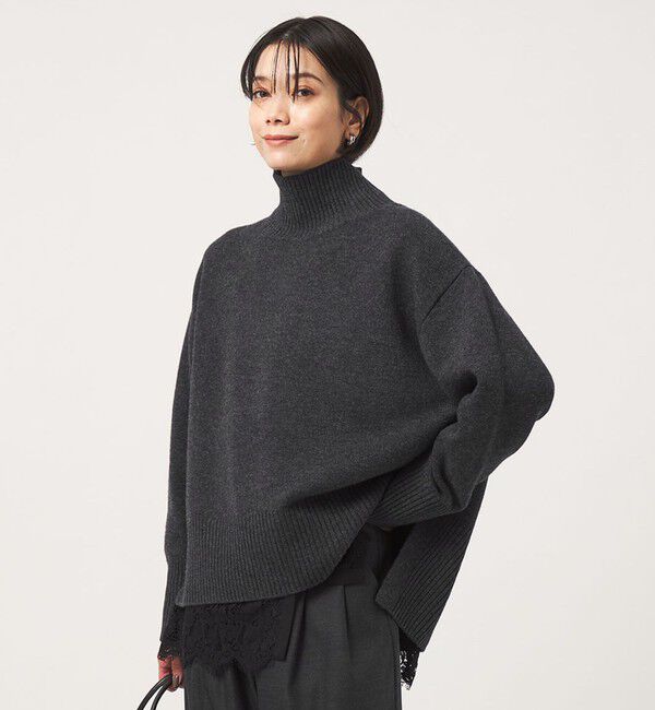 UNITED ARROWS green label relaxing「［size SHORTあり］SERENITY ハイネック プルオーバー ニット」|ニット・セーター|