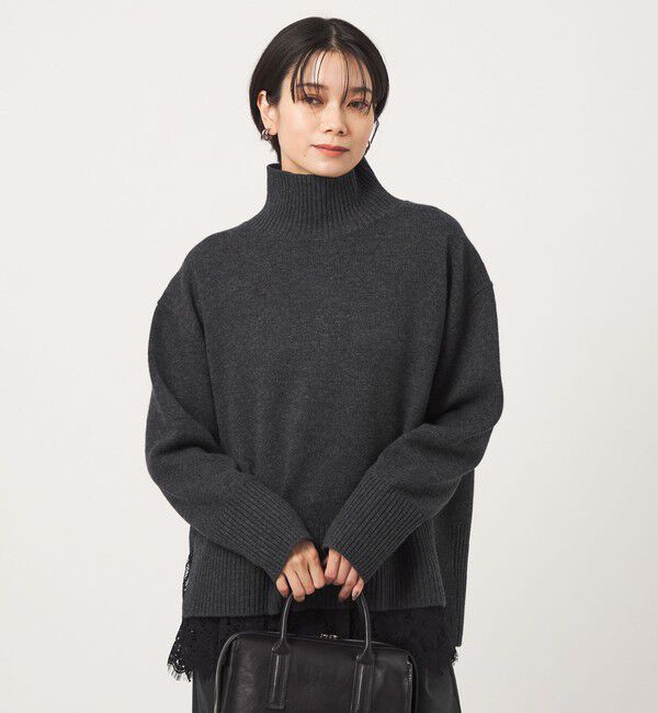 UNITED ARROWS green label relaxing「［size SHORTあり］SERENITY ハイネック プルオーバー ニット」|ニット・セーター|