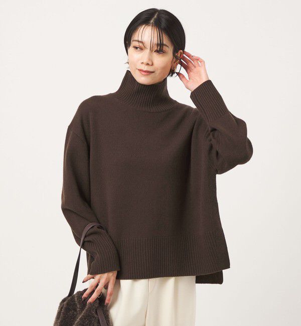 UNITED ARROWS green label relaxing「［size SHORTあり］SERENITY ハイネック プルオーバー ニット」|ニット・セーター|