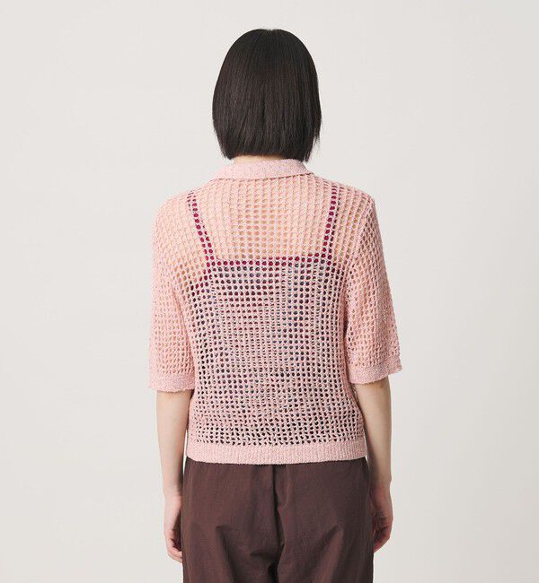 NICE WEATHER「＜NICE WEATHER＞メッシュ ショートスリーブ ポロシャツ」|ニット・セーター|