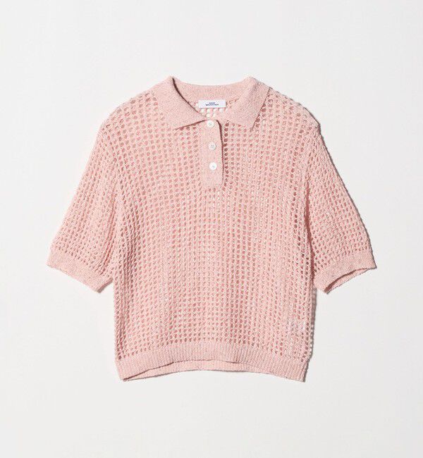 NICE WEATHER「＜NICE WEATHER＞メッシュ ショートスリーブ ポロシャツ」|ニット・セーター|