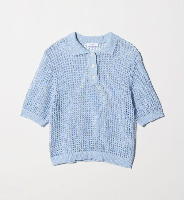 NICE WEATHER「＜NICE WEATHER＞メッシュ ショートスリーブ ポロシャツ」|ニット・セーター|