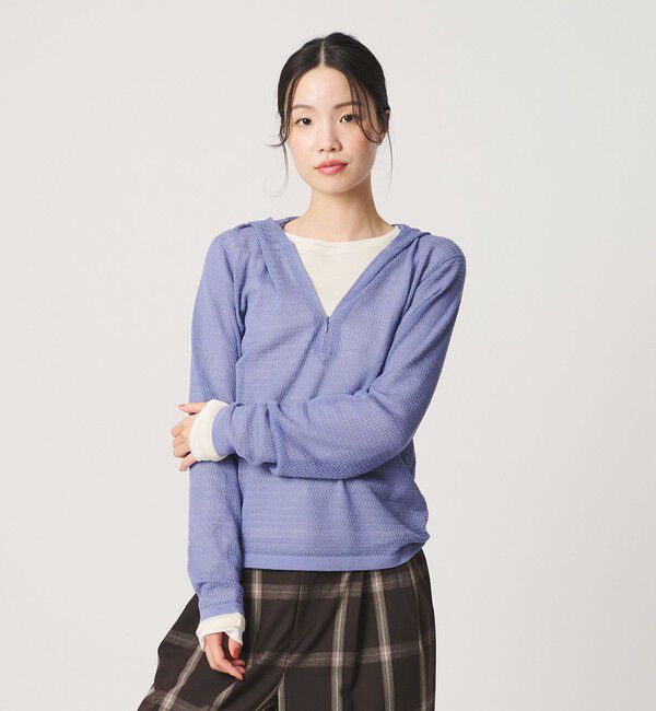 BEAUTY&YOUTH UNITED ARROWS「ポリエステルコットン テレコ チュール ドッキングプルオーバー」|Tシャツ・カットソー|