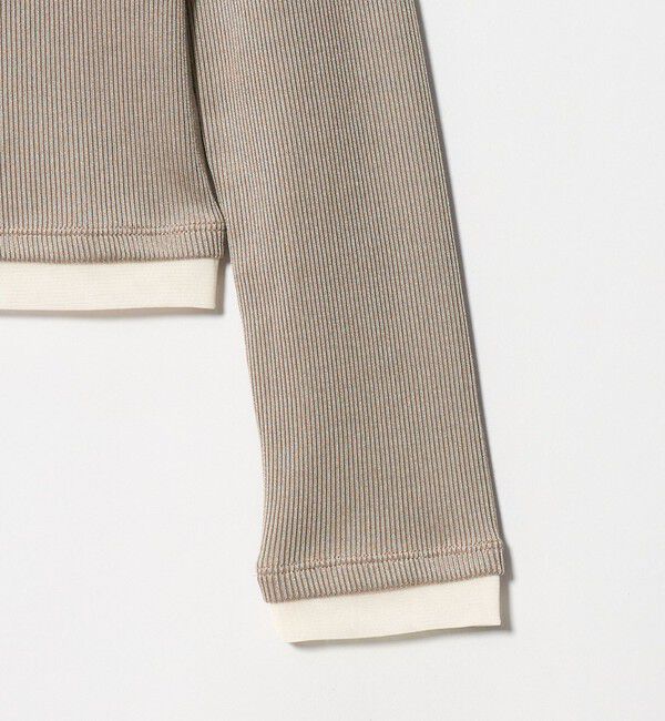 BEAUTY&YOUTH UNITED ARROWS「ポリエステルコットン テレコ チュール ドッキングプルオーバー」|Tシャツ・カットソー|