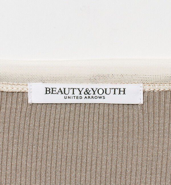 BEAUTY&YOUTH UNITED ARROWS「ポリエステルコットン テレコ チュール ドッキングプルオーバー」|Tシャツ・カットソー|