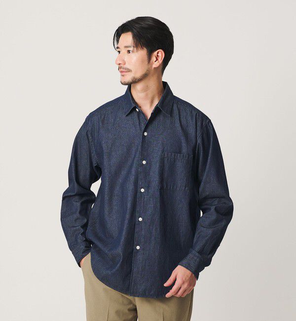BEAUTY&YOUTH UNITED ARROWS「【WEB限定 WARDROBE SMART】デニムシャツ」|シャツ・ブラウス|