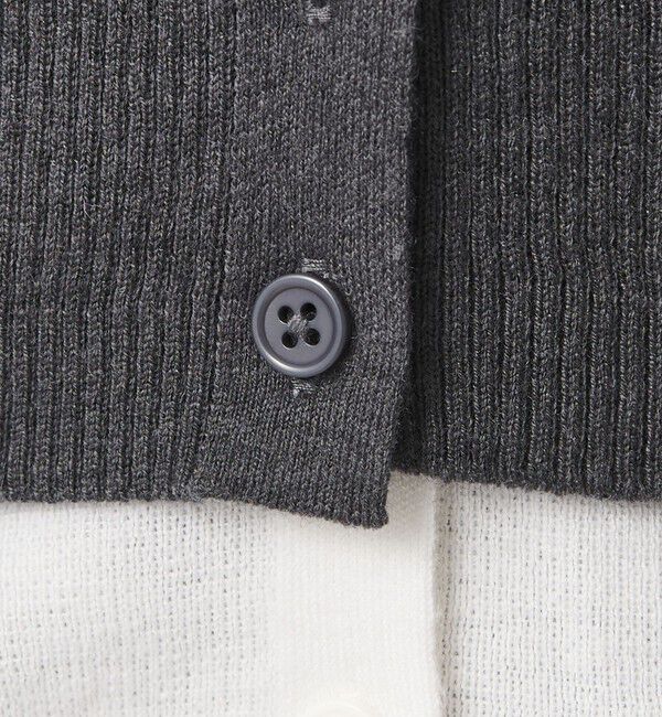 BEAUTY&YOUTH UNITED ARROWS「【WEB限定】レイヤードニットカーディガン ウォッシャブル」|カーディガン|