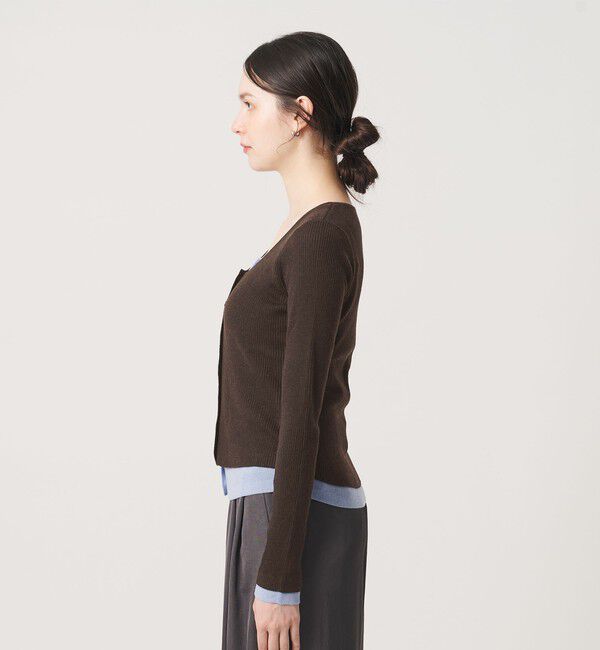 BEAUTY&YOUTH UNITED ARROWS「【WEB限定】レイヤードニットカーディガン ウォッシャブル」|カーディガン|