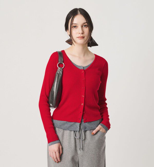 BEAUTY&YOUTH UNITED ARROWS「【WEB限定】レイヤードニットカーディガン ウォッシャブル」|カーディガン|