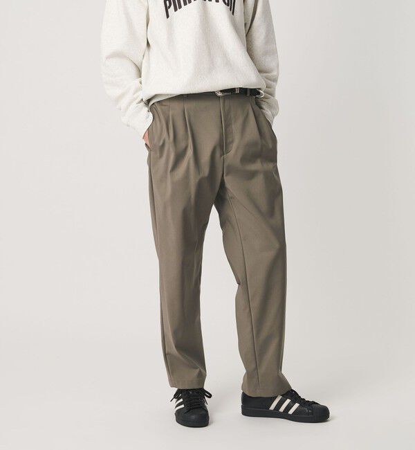 BEAUTY&YOUTH UNITED ARROWS「ダブル レイヤード バルーン イージー パンツ NO.9 ヨコストレッチ」|チノ|