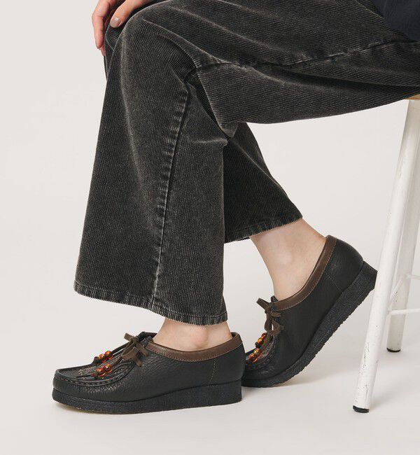 BEAUTY&YOUTH UNITED ARROWS「＜Clarks Originals＞レザー エンブロイダリー ワラビーブーツ」|ロングブーツ|