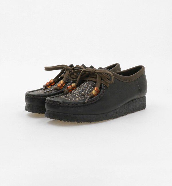 BEAUTY&YOUTH UNITED ARROWS「＜Clarks Originals＞レザー エンブロイダリー ワラビーブーツ」|ロングブーツ|