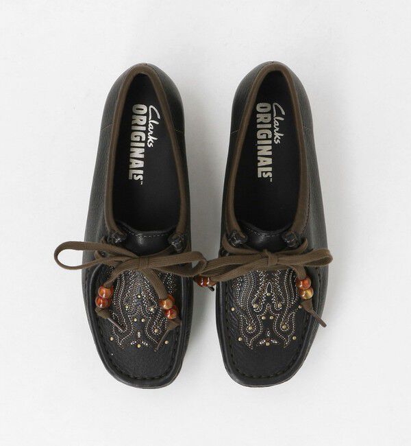 BEAUTY&YOUTH UNITED ARROWS「＜Clarks Originals＞レザー エンブロイダリー ワラビーブーツ」|ロングブーツ|