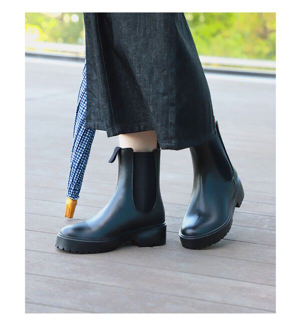 BEAMS SELECTION for WOMEN「Traditional Weatherwear / MID サイドゴア レインブーツ」|レインシューズ|BLACK/BLK