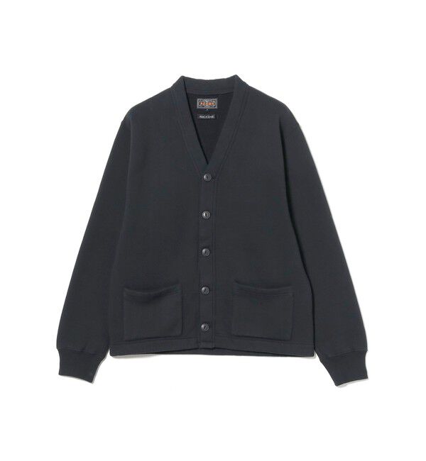 BEAMS PLUS「レイズドバック スウェット Vネック カーディガン」|スウェット・ジャージ|