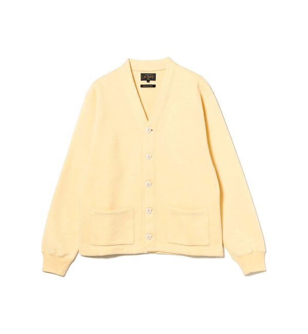 BEAMS PLUS「レイズドバック スウェット Vネック カーディガン」|スウェット・ジャージ|