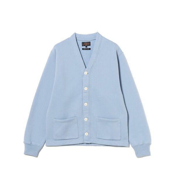 BEAMS PLUS「レイズドバック スウェット Vネック カーディガン」|スウェット・ジャージ|