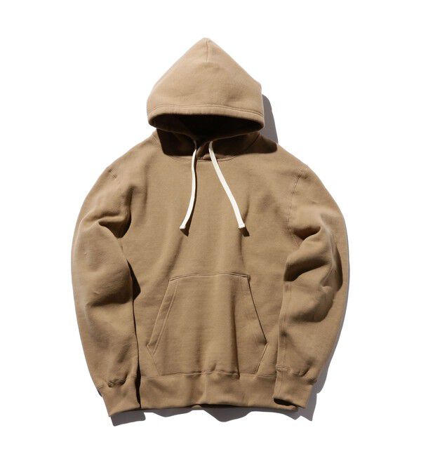 BEAMS PLUS「レイズドバック プルオーバー スウェット フーディ」|スウェット・ジャージ|KHAKI