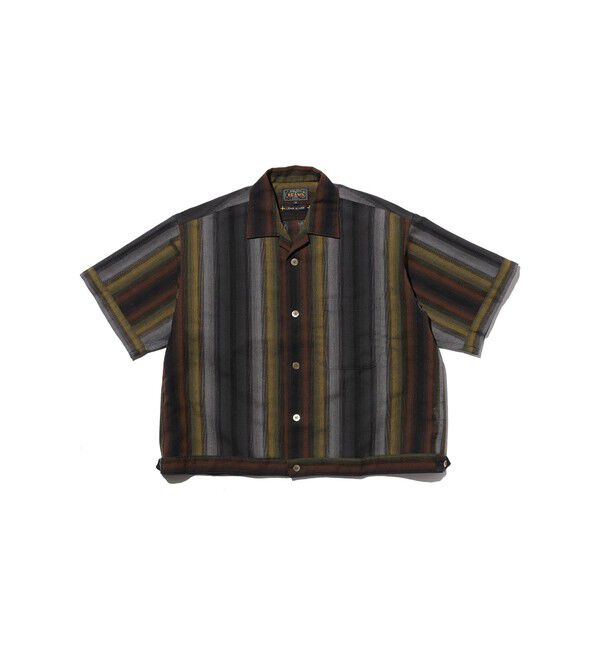 BEAMS PLUS「Cabana Boy-SHT Ombre Stripe」|シャツ・ブラウス|BLACK
