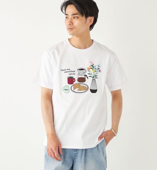 SHIPS Colors 「SHIPS Colors:パッチワーク プリント TEE◇」|Tシャツ・カットソー|ホワイト