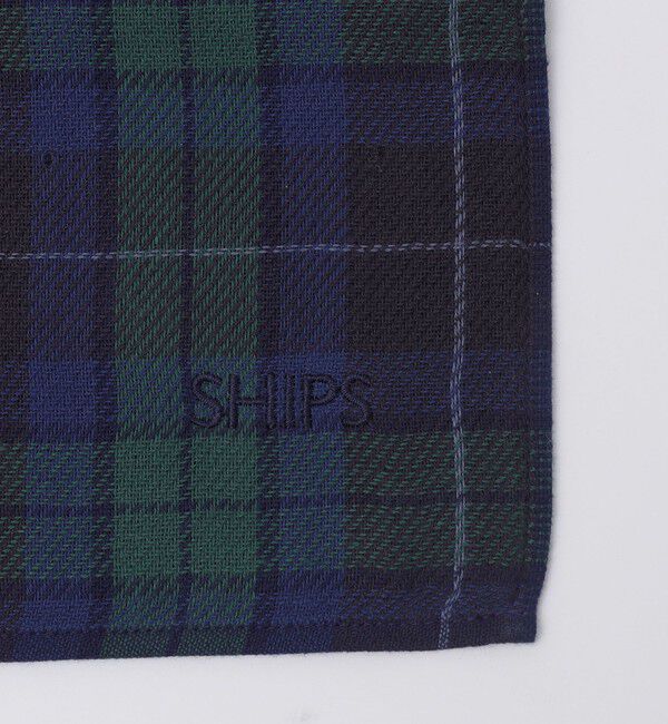 SHIPS「SHIPS: チェック ハンドタオル」|ハンカチ|