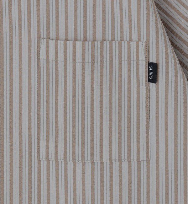SHIPS「SHIPS: COOLMAX(R) シアサッカー Tシャツ」|Tシャツ・カットソー|