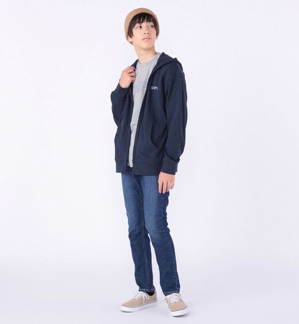 SHIPS KIDS「Lee:100～160cm /ストレッチ ストレート デニム パンツ 」|デニム|