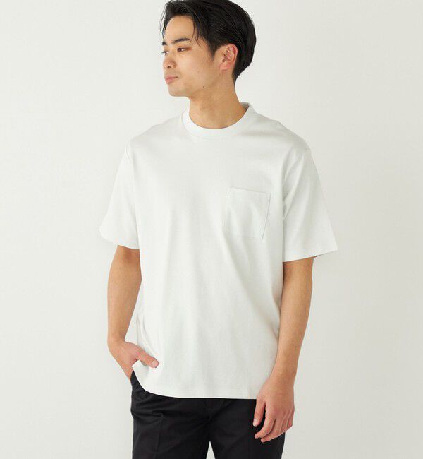 SHIPS Colors 「SHIPS Colors:〈抗菌防臭・接触冷感・紫外線軽減〉スムース ビズT◇」|Tシャツ・カットソー|