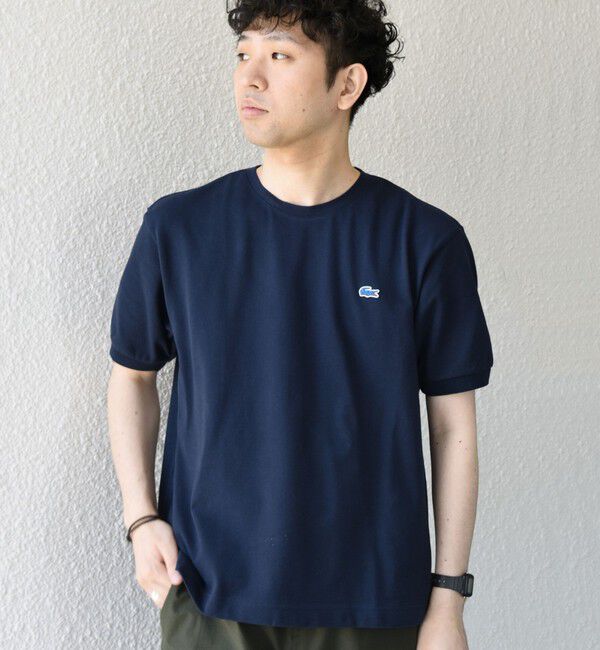 SHIPS any「【SHIPS any別注】LACOSTE: ワンポイント ロゴ ピケ クルーネック Tシャツ 26SS◇」|Tシャツ・カットソー|
