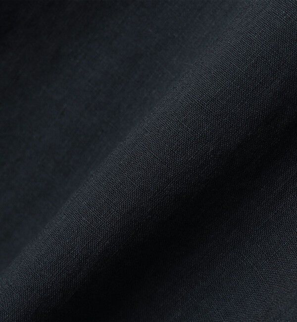 SHIPS「SHIPS: ウォッシュド リネン バンドカラー ソリッド シャツ」|シャツ・ブラウス|