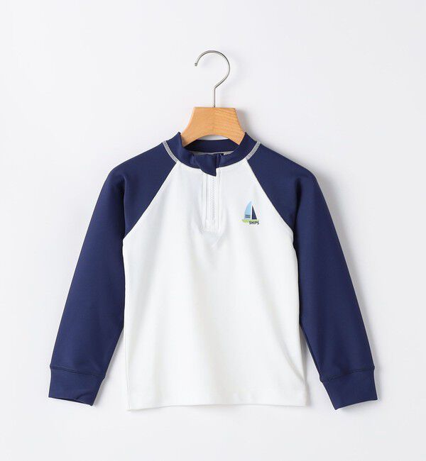 SHIPS KIDS「SHIPS KIDS:110～150cm / 〈UVカット〉ラッシュガード スイムショーツ セット」|その他|