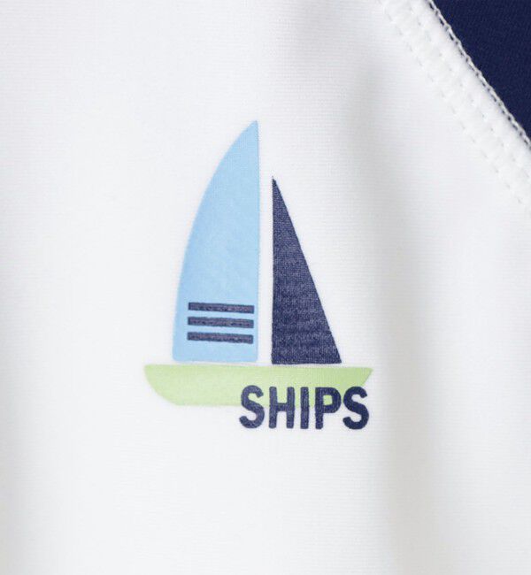 SHIPS KIDS「SHIPS KIDS:110～150cm / 〈UVカット〉ラッシュガード スイムショーツ セット」|その他|