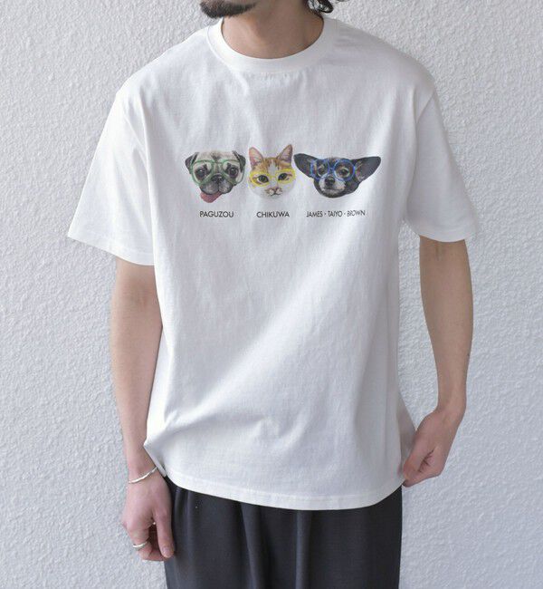 SHIPS Colors 「さかがみ家&times;SHIPS:コラボ プリント Tシャツ◇」|Tシャツ・カットソー|