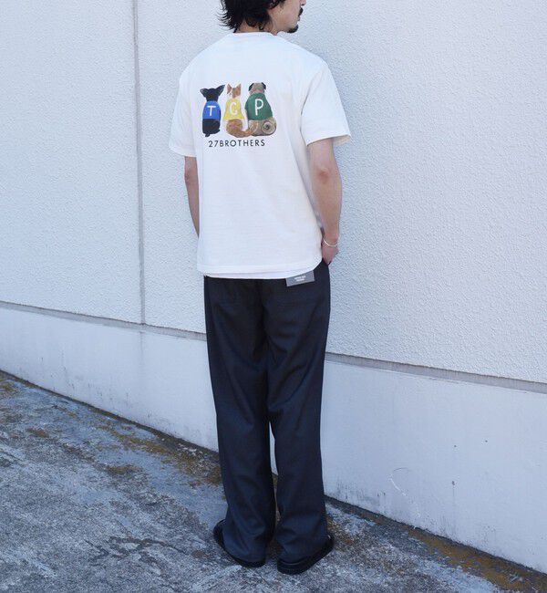 SHIPS Colors 「さかがみ家&times;SHIPS:コラボ プリント Tシャツ◇」|Tシャツ・カットソー|