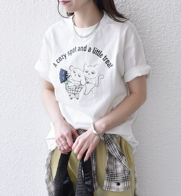 SHIPS Colors 「さかがみ家&times;SHIPS:コラボ プリント Tシャツ◇」|Tシャツ・カットソー|