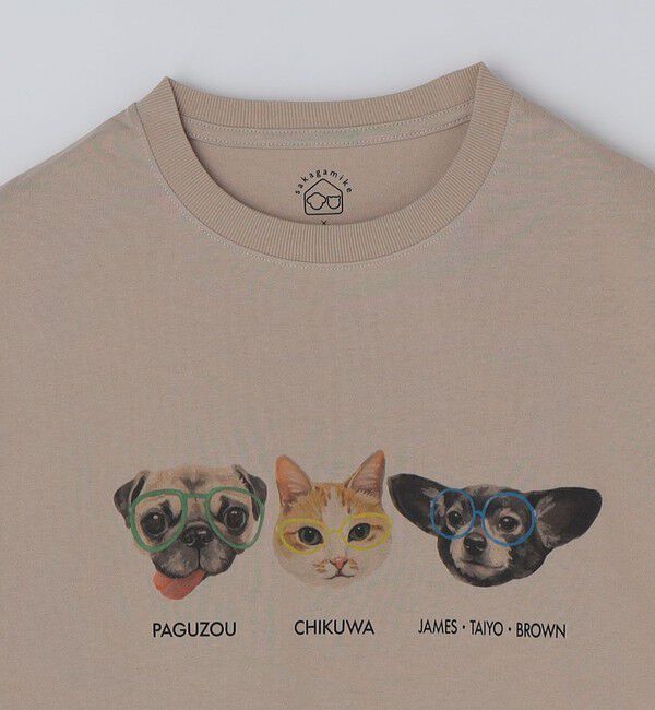 SHIPS Colors 「さかがみ家&times;SHIPS:コラボ プリント Tシャツ◇」|Tシャツ・カットソー|