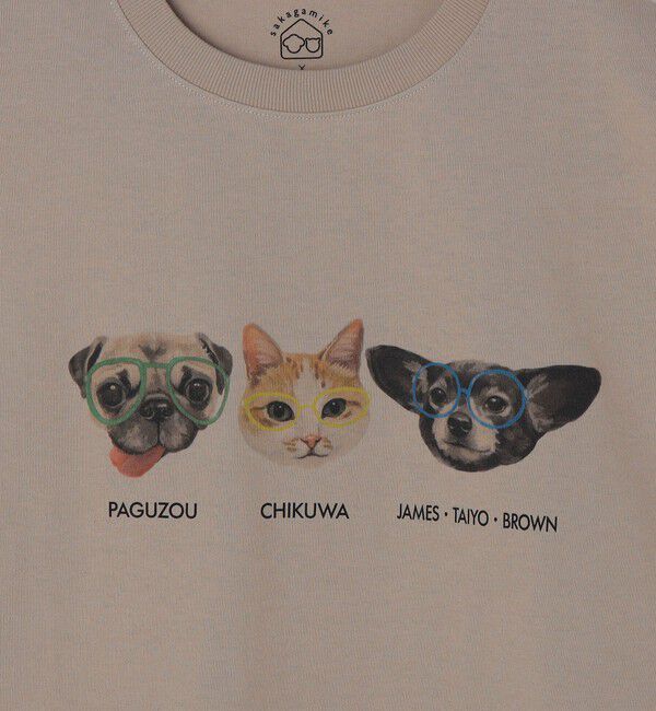 SHIPS Colors 「さかがみ家&times;SHIPS:コラボ プリント Tシャツ◇」|Tシャツ・カットソー|