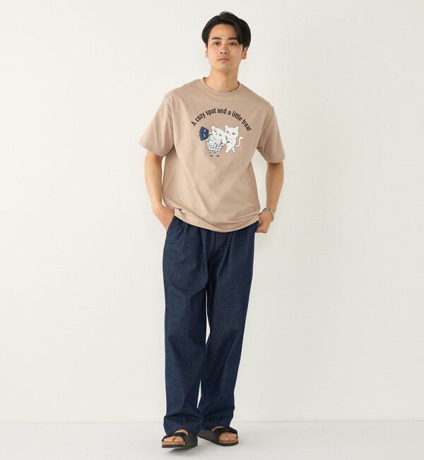 SHIPS Colors 「さかがみ家&times;SHIPS:コラボ プリント Tシャツ◇」|Tシャツ・カットソー|