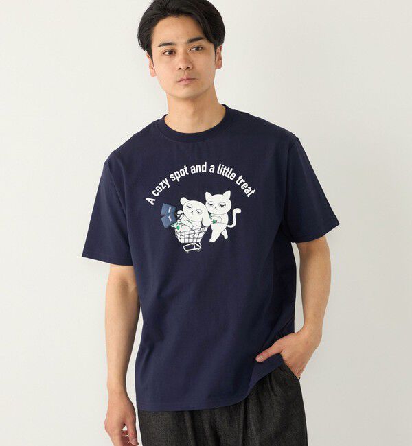 SHIPS Colors 「さかがみ家&times;SHIPS:コラボ プリント Tシャツ◇」|Tシャツ・カットソー|