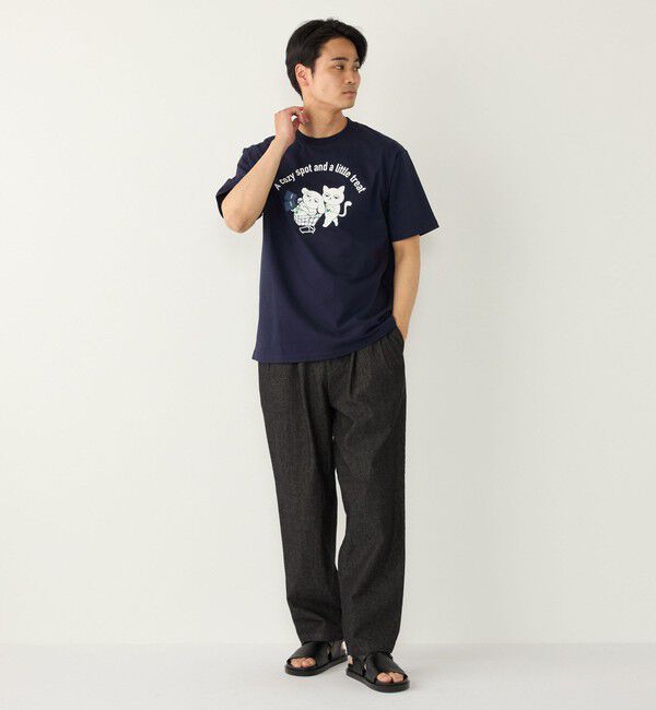 SHIPS Colors 「さかがみ家&times;SHIPS:コラボ プリント Tシャツ◇」|Tシャツ・カットソー|