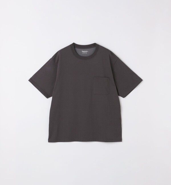 SHIPS any「SHIPS any:〈接触冷感/吸水速乾/UVカット/遮熱〉Raylock ダブルフェイス ポケット Tシャツ」|Tシャツ・カットソー|