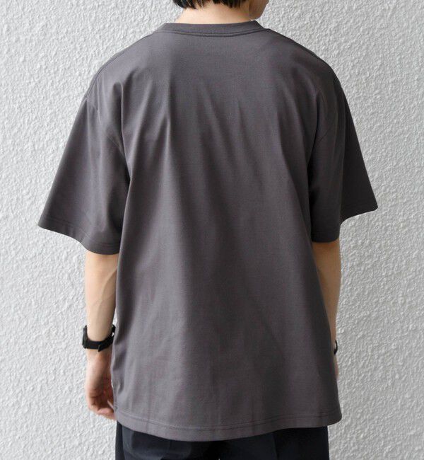 SHIPS any「SHIPS any:〈接触冷感/吸水速乾/UVカット/遮熱〉Raylock ダブルフェイス ポケット Tシャツ」|Tシャツ・カットソー|