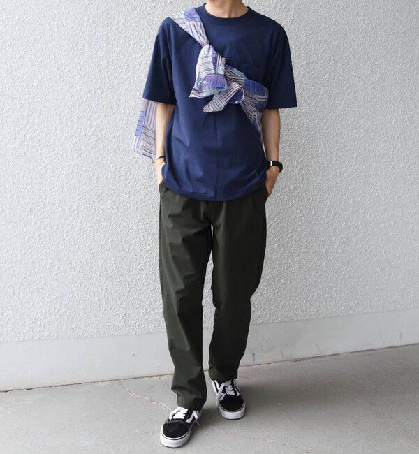 SHIPS any「SHIPS any:〈接触冷感/吸水速乾/UVカット/遮熱〉Raylock ダブルフェイス ポケット Tシャツ」|Tシャツ・カットソー|