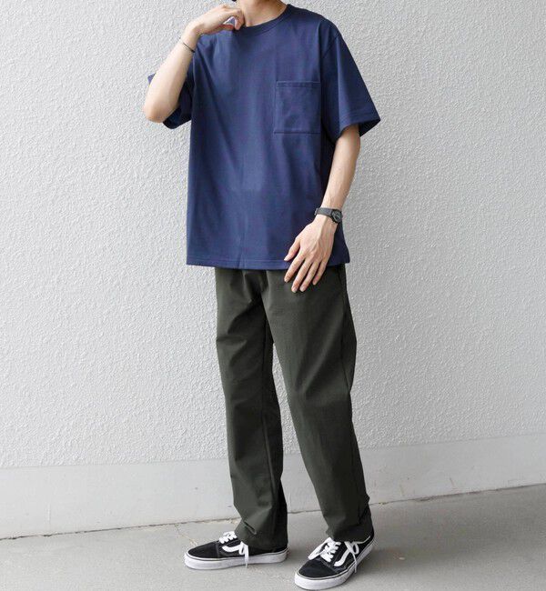 SHIPS any「SHIPS any:〈接触冷感/吸水速乾/UVカット/遮熱〉Raylock ダブルフェイス ポケット Tシャツ」|Tシャツ・カットソー|
