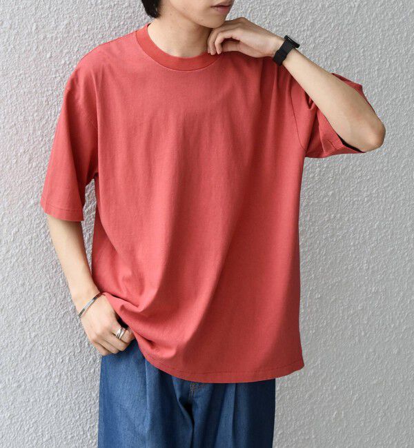 SHIPS any「【SHIPS any別注】ONEITA:〈洗濯機可能〉ピグメント ダイ リラックス Tシャツ◇」|Tシャツ・カットソー|