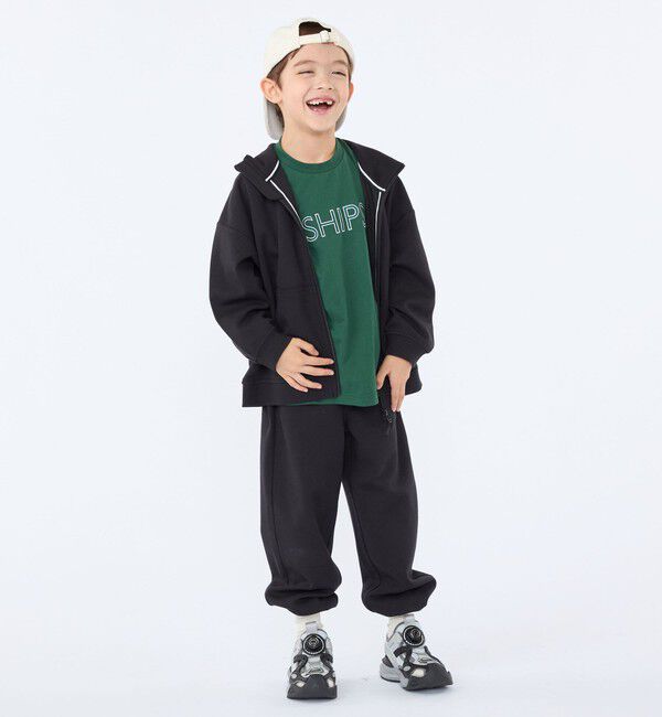SHIPS KIDS「SHIPS KIDS:100～130cm/ 刺繍 ロゴ ロングスリーブ Tシャツ」|Tシャツ・カットソー|