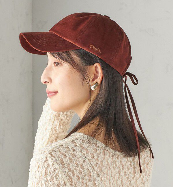 SHIPS for women「Revis.: コーデュロイ リボン キャップ」|キャップ・キャスケット|