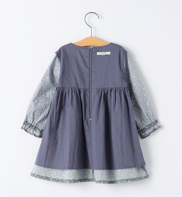 SHIPS KIDS「SHIPS KIDS:80～90cm / リバティ ギャザー ワンピース 長袖」|ワンピース|