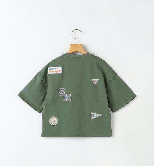 SHIPS KIDS「SHIPS KIDS:100～130cm /〈UVカット/接触冷感〉ワッペンプリント Tシャツ」|Tシャツ・カットソー|