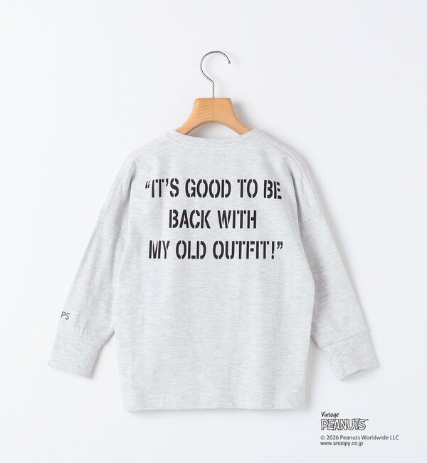 SHIPS KIDS「SHIPS KIDS:100～130cm / PEANUTS FA プリント ロングスリーブ Tシャツ」|Tシャツ・カットソー|